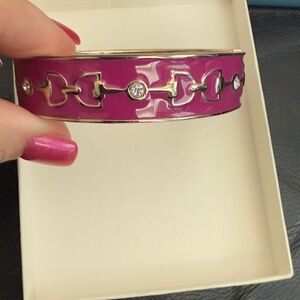 Chic Fuchsia and Gold Bracelet